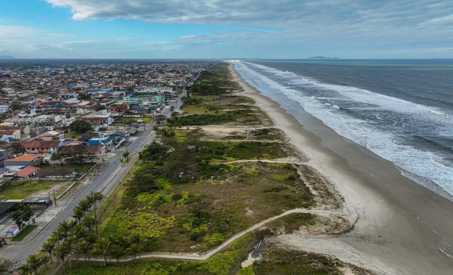 Foto da região da nova orla de Pontal