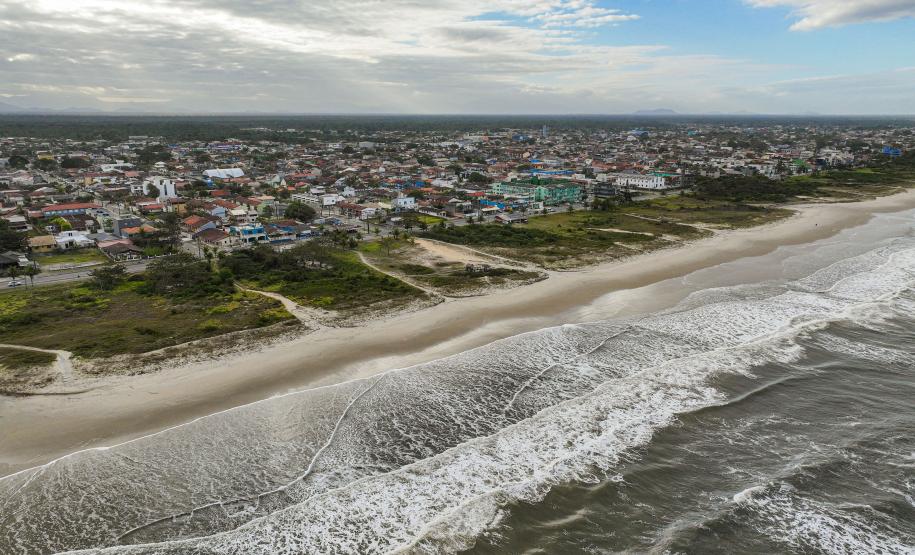 Foto da região da nova orla de Pontal