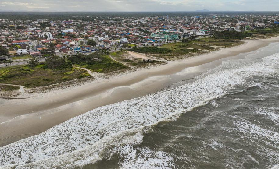 Foto da região da nova orla de Pontal
