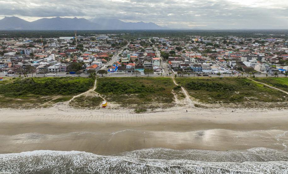 Foto da região da nova orla de Pontal