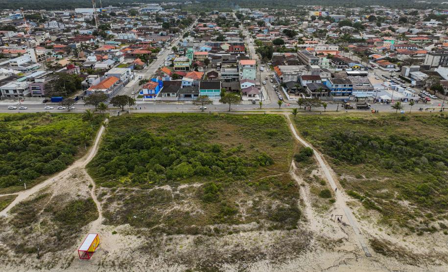 Foto da região da nova orla de Pontal