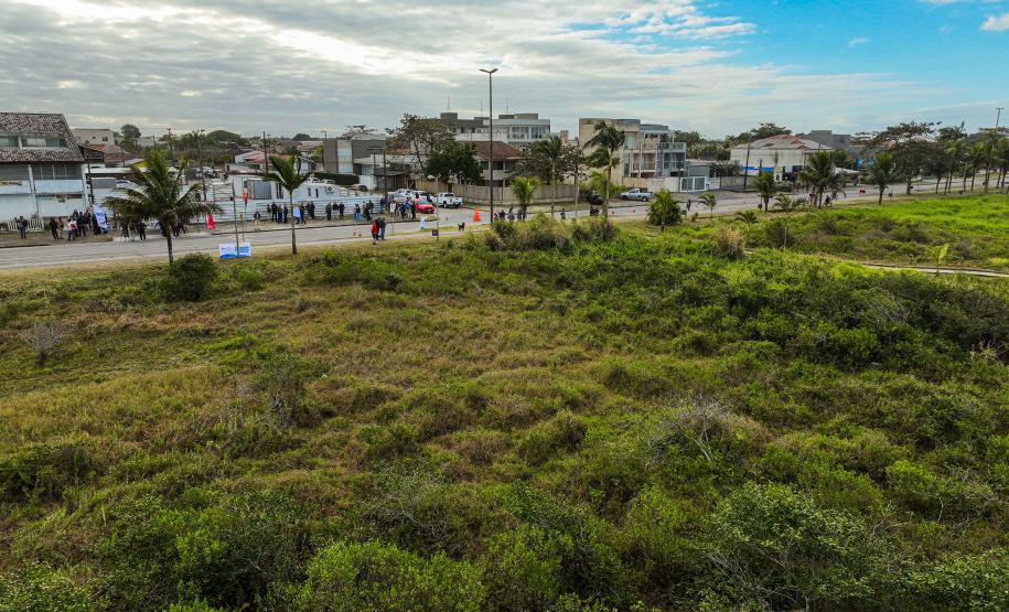 Foto da região da nova orla de Pontal