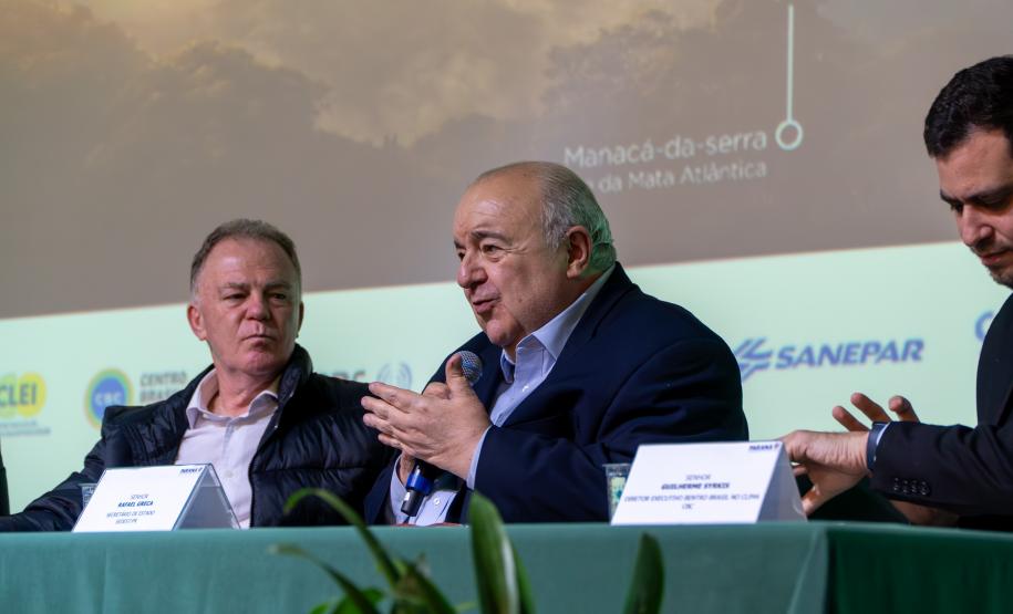 Foto de painel da Conferência da Mata Atlântica