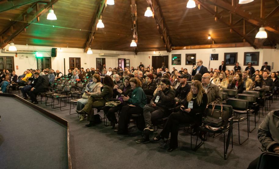 Foto de painel da Conferência da Mata Atlântica