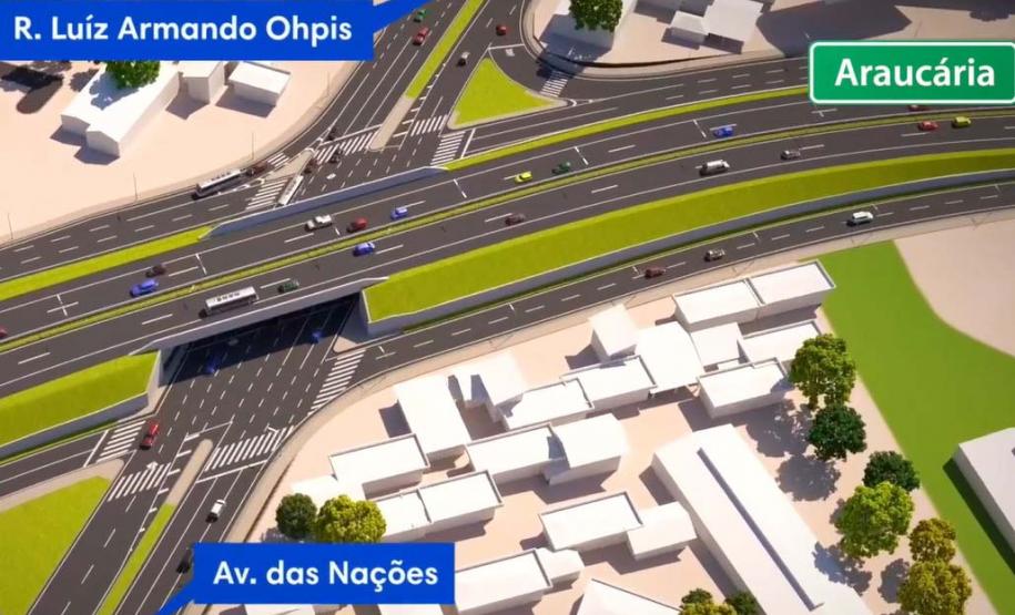 Foto do projeto de duplicação de rodovia