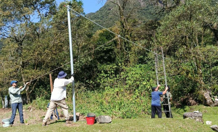 Foto de nova estação do Simepar