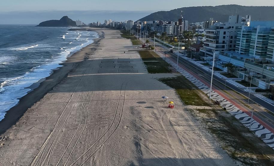 Foto da orla de Matinhos