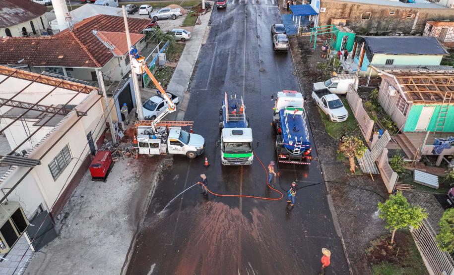 Foto de ação de limpeza em Rio Bonito do Iguaçu