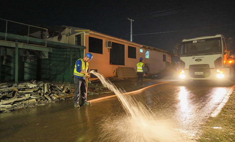 Foto de ação de limpeza em Rio Bonito do Iguaçu