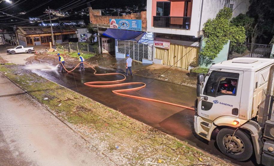 Foto de ação de limpeza em Rio Bonito do Iguaçu