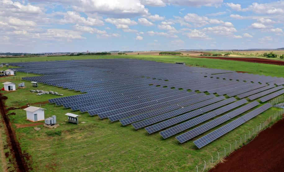 Foto de painéis solares