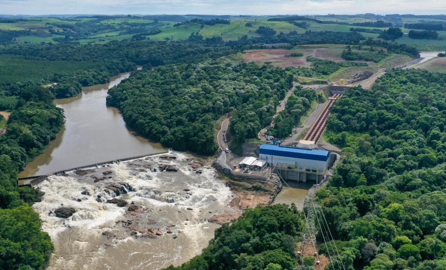 Foto de hidrelétrica