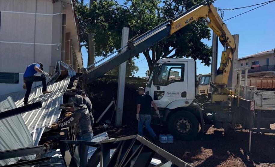 Foto de remoção de entulho em Rio Bonito do Iguaçu