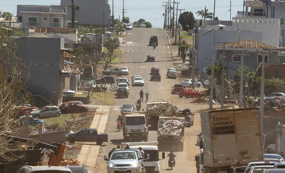 IAT define pontos para destinação dos resíduos gerados pelo tornado em Rio Bonito do Iguaçu