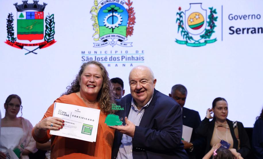 Com recorde, Estado premia 308 organizações e municípios com o Selo Clima Paraná