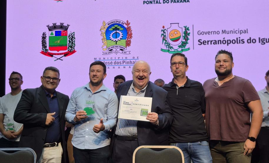 Com recorde, Estado premia 308 organizações e municípios com o Selo Clima Paraná