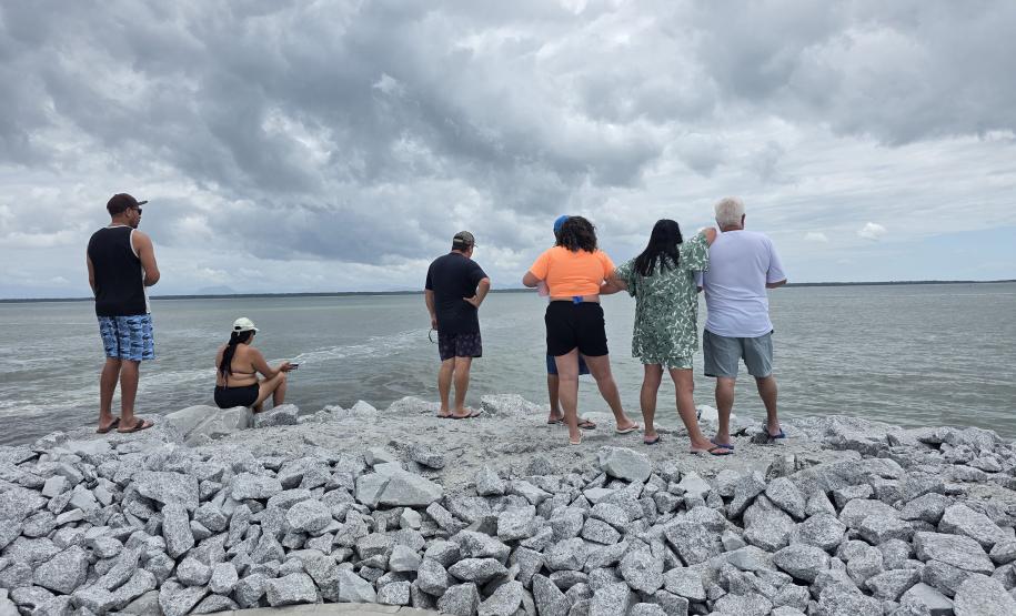 Obra do molhe de Pontal do Paraná alcança 99% e será finalizada nos próximos dias