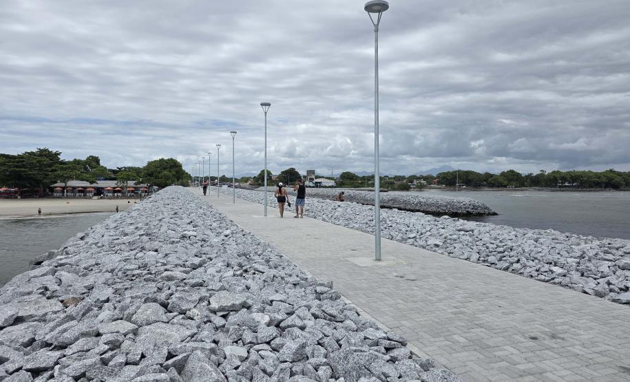 Obra do molhe de Pontal do Paraná alcança 99% e será finalizada nos próximos dias