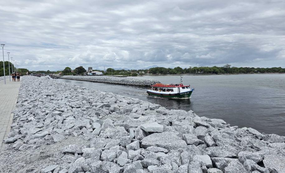 Obra do molhe de Pontal do Paraná alcança 99% e será finalizada nos próximos dias