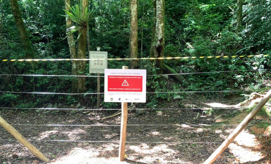 Foto de área restrita do Parque Pico Paraná