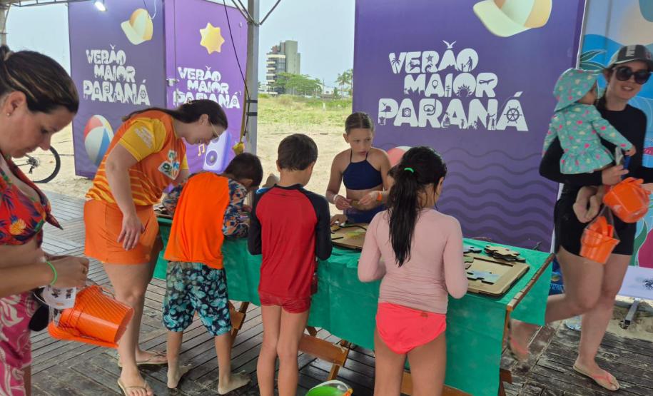 Foto do estande do IAT no verão maior