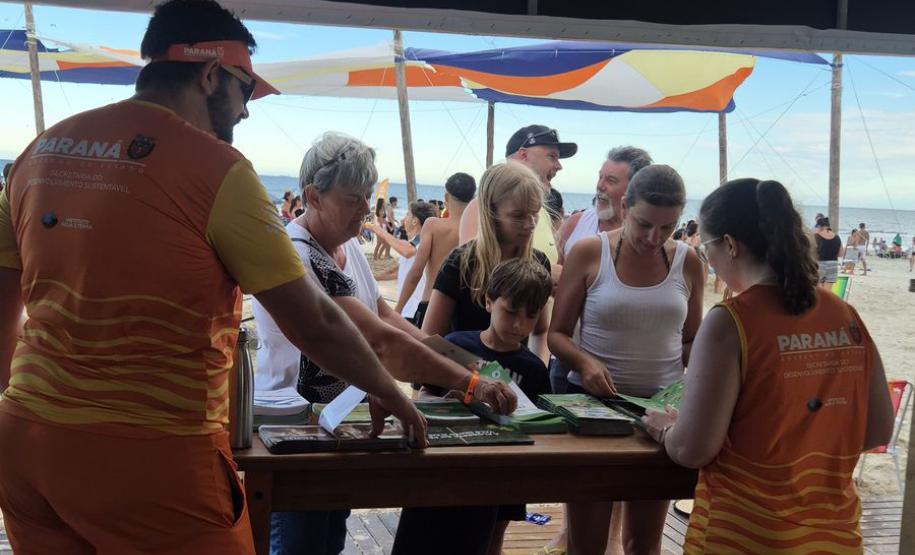 Foto do estande do IAT no verão maior