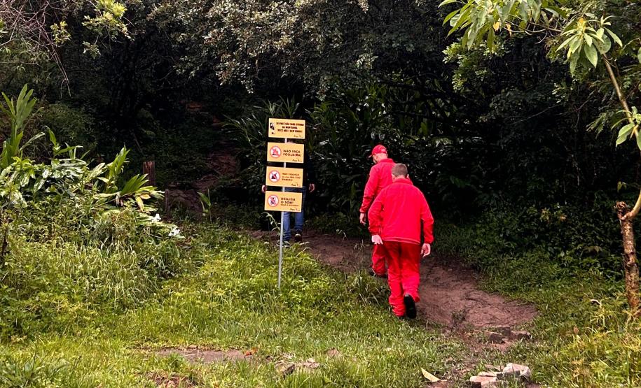Foto de ação educativa no Pico Paraná