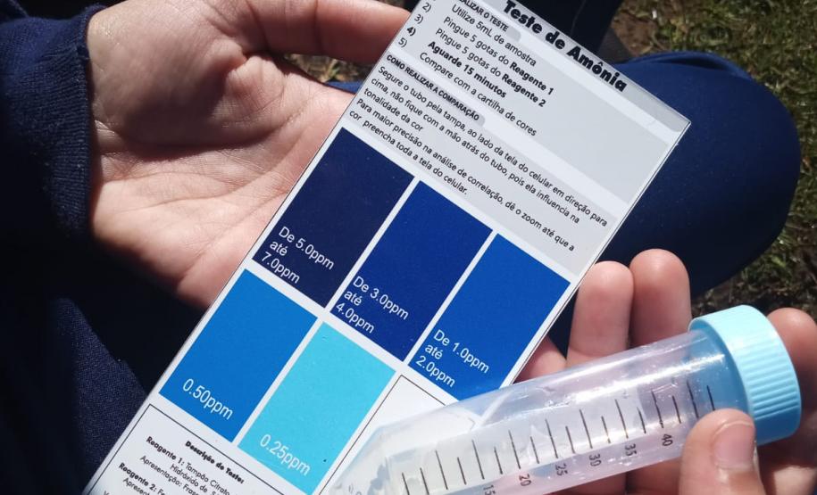 Foto de ação educativa sobre a água