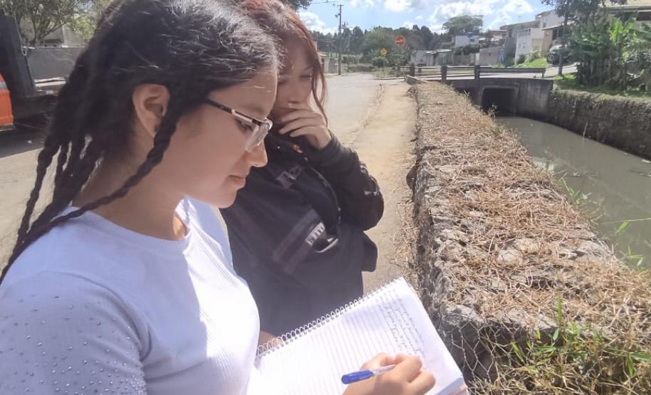 Foto de ação educativa sobre a água