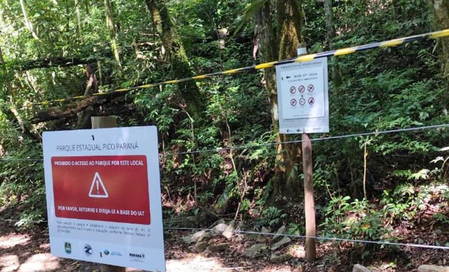 Foto de operação no Parque Pico Paraná