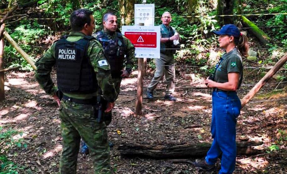 Foto de operação no Parque Pico Paraná