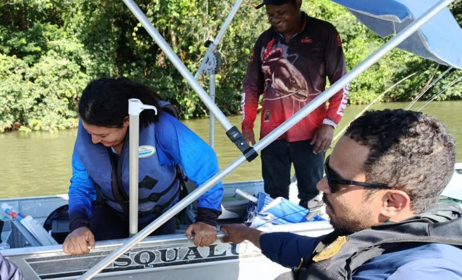 Foto de operação de fiscalização do IAT