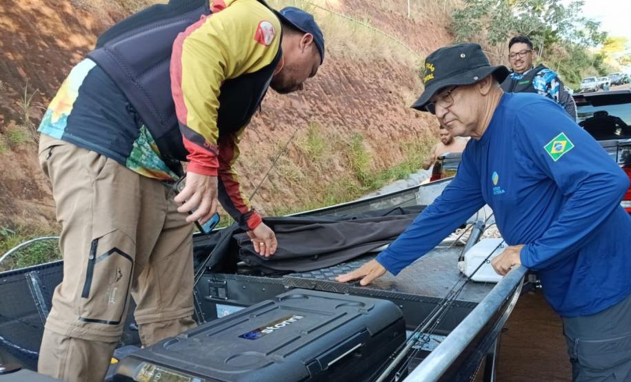 Foto de operação de fiscalização do IAT