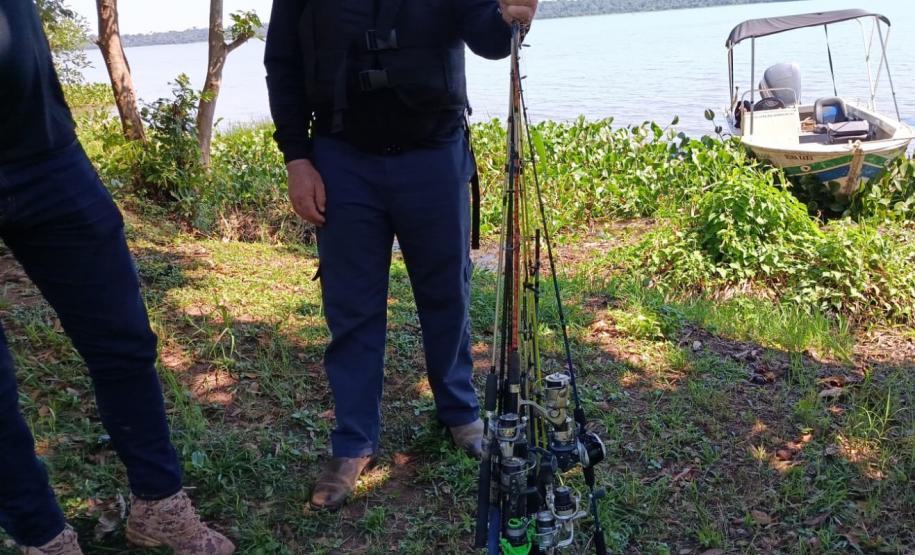 Foto de operação de fiscalização da Piracema do IAT