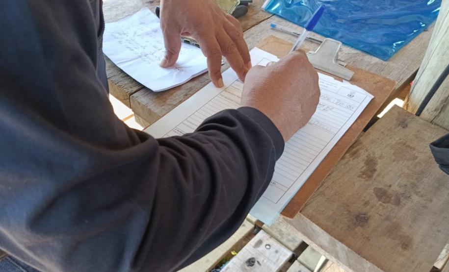 Foto de operação de fiscalização da Piracema do IAT