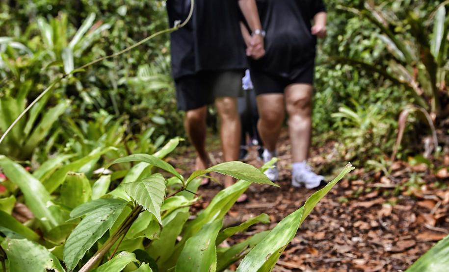 Foto de visitantes no Parque Estadual Rio da Onça