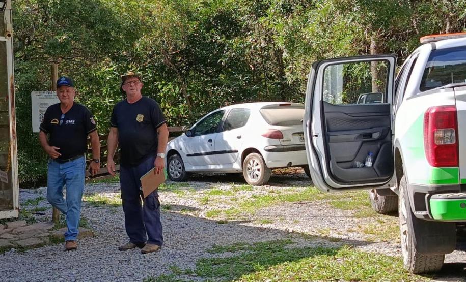 Foto de ação de fiscalização do Pico Paraná