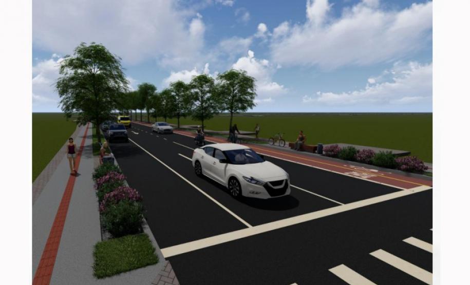 Foto de projeto da ponte de Guaratuba