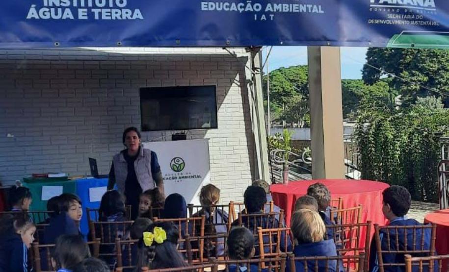 Foto de ação ambiental do IAT