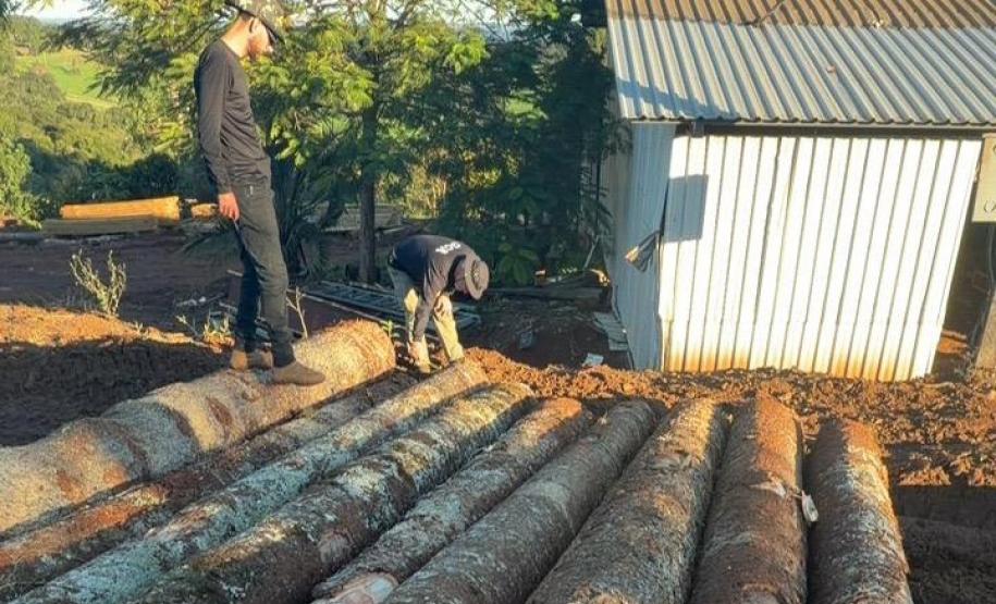 Foto de operação de fiscalização do IAT