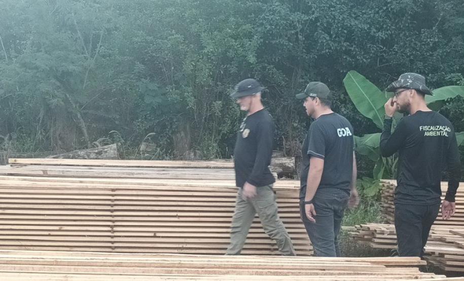 Foto de operação de fiscalização do IAT