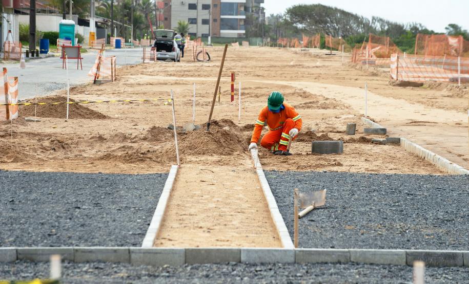 Foto de reformas de orlas no litoral paranaense
