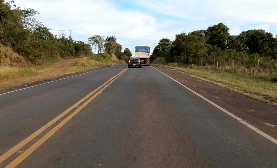 Foto de obras de duplicação de rodovia
