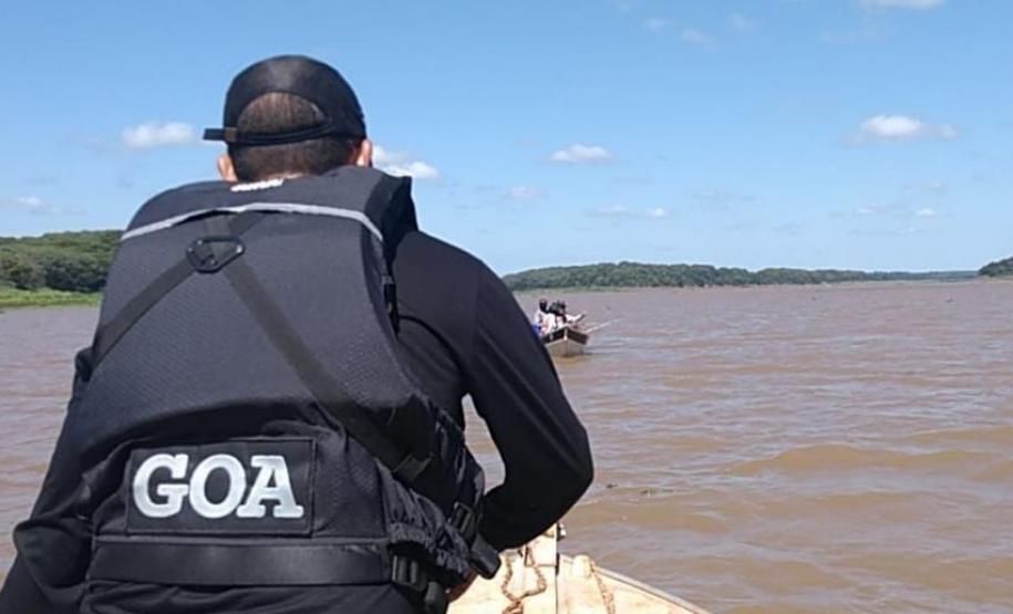 Foto de operação de fiscalização da Piracema