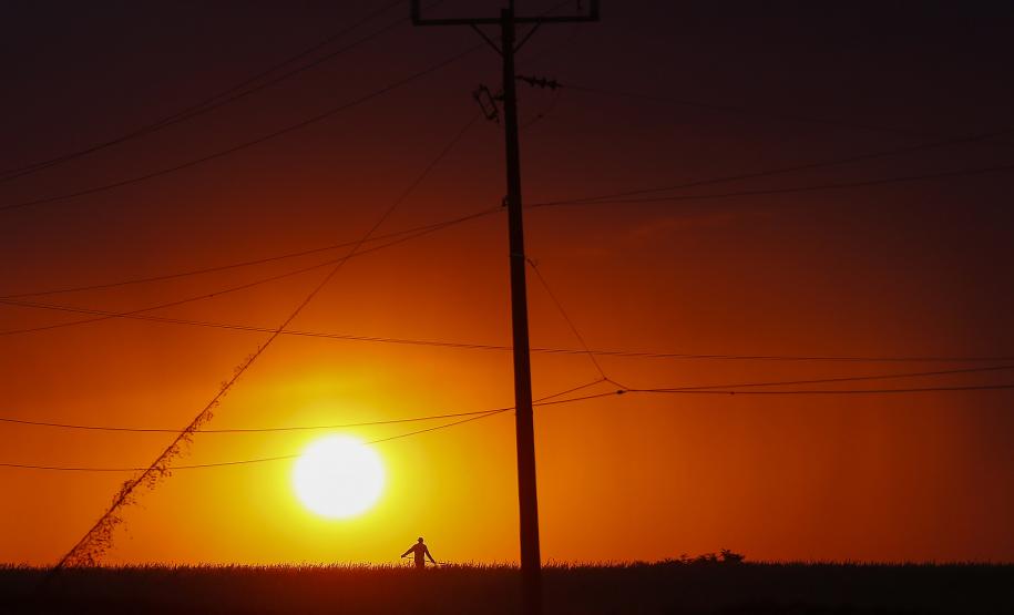 Foto de pôr do sol