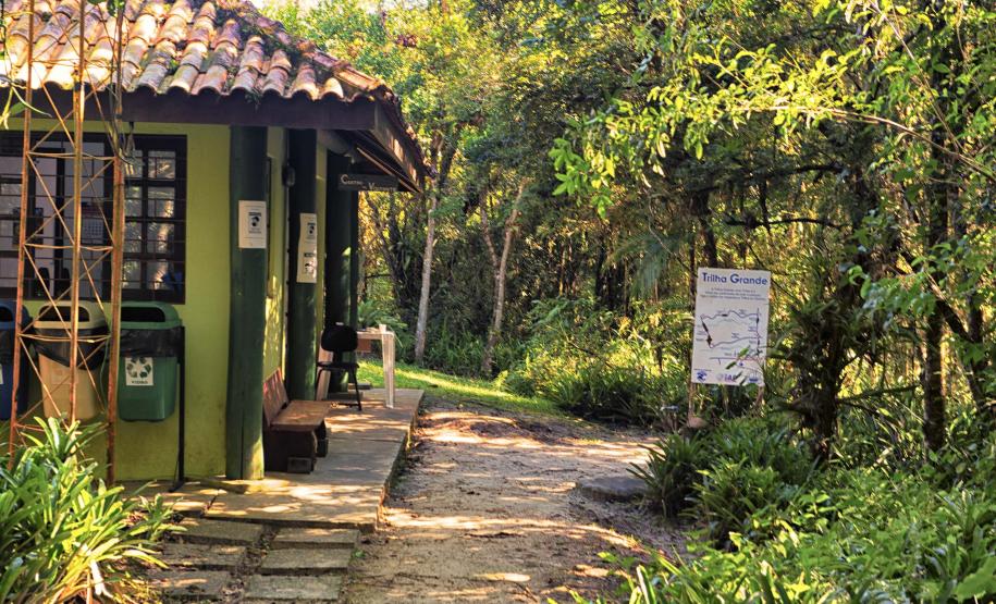 Foto de trilha do Parque Estadual Rio da Onça