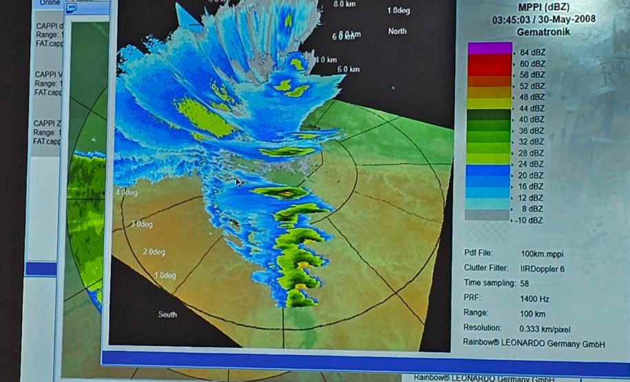 Foto de visita a emrpesa para teste de radar