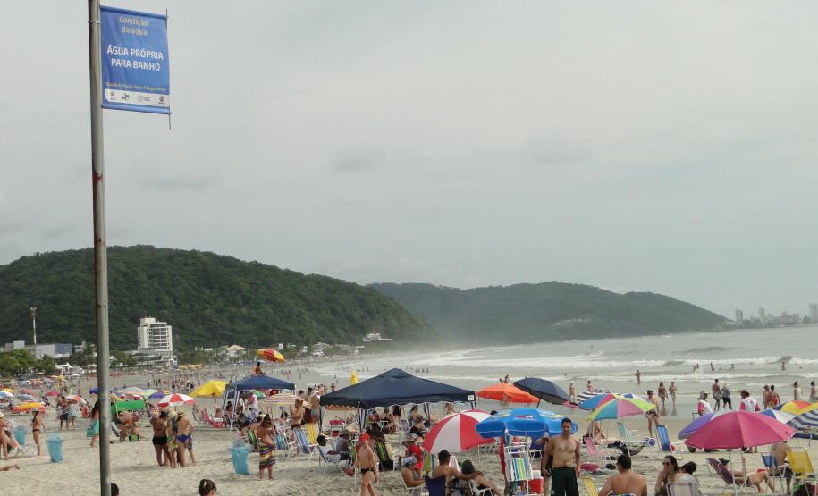 Águas ficam próprias para banho durante toda temporada