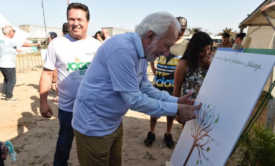 Ações de educação ambiental foram realizadas na abertura dos Jogos de Aventura e Natureza Ações de educação ambiental foram realizadas na abertura dos Jogos de Aventura e Natureza