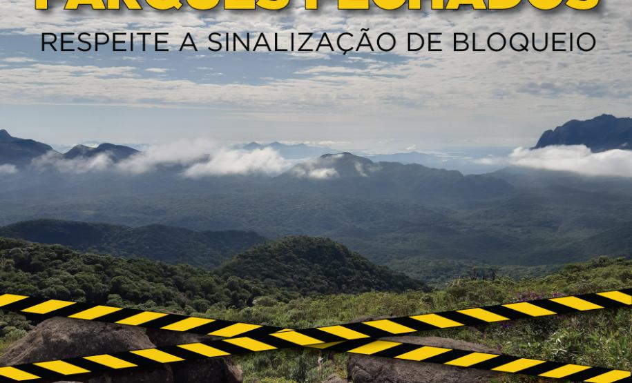 Parques do Estado continuam fechados para visitação